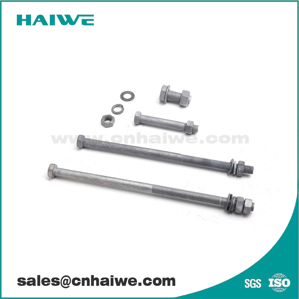 Hot DIP Galvanized HDG Machine Bolts for Pole Line Hardware