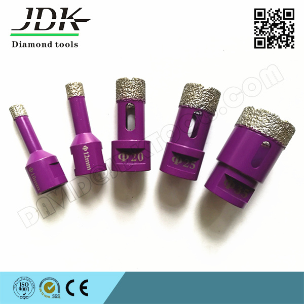 Jdk Reinforced Vacuum Brazed Diamond Core Drilling Bits