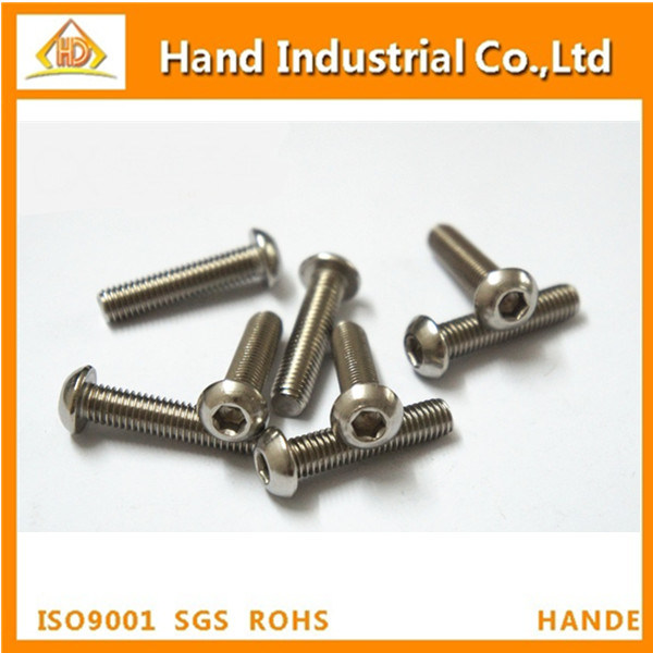 Stainless Steel ISO7380 Hex Socket Button Head Machine Screw