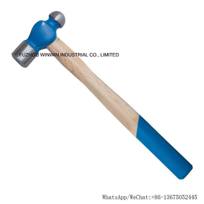 British Type Drop Forged Ball Pein Hammer with Wooden Handle (WW-BPH01)