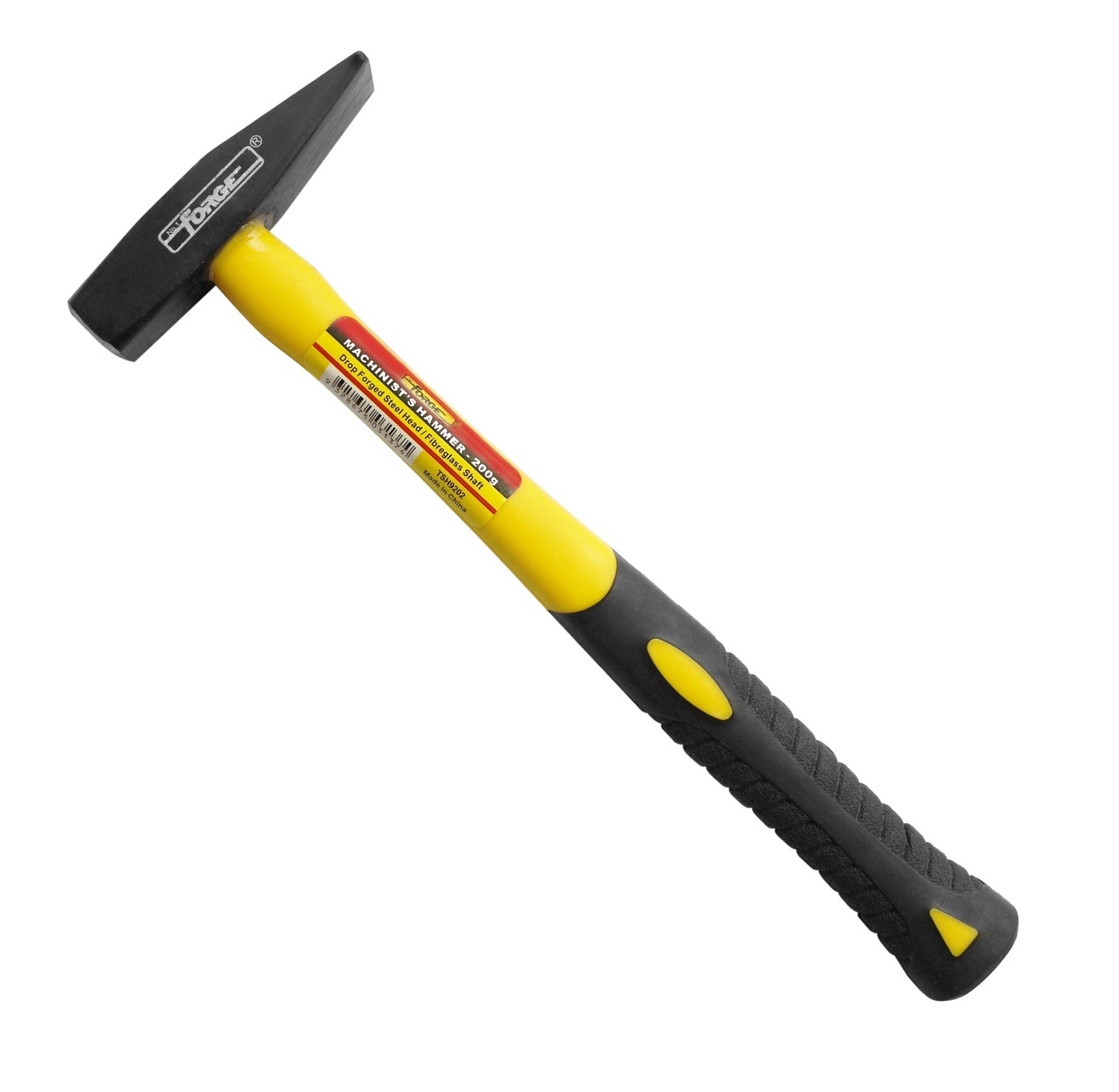 Hand Tools 200g Drop Forged Machinist's Hammer with Fiberglass Shaft