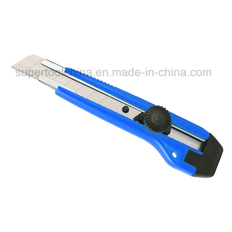 Quality Single Blade Utility Knife with Manual Blade Lock (381016B)