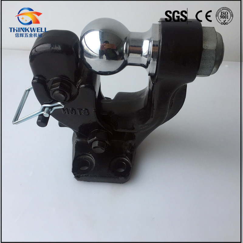 High Quality Regular Black Pintle Tow Hook with Ball