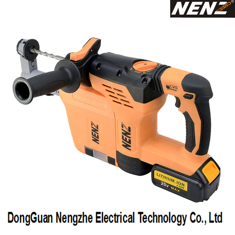 Nenz Rechargeable Electric Hammer Drill with Dust Collection (NZ80-01)