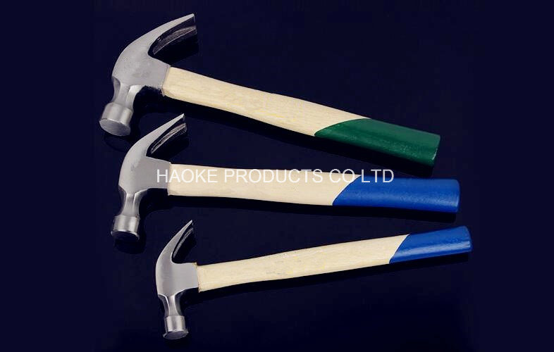 Claw Hammer with Bleached Wooden Handle