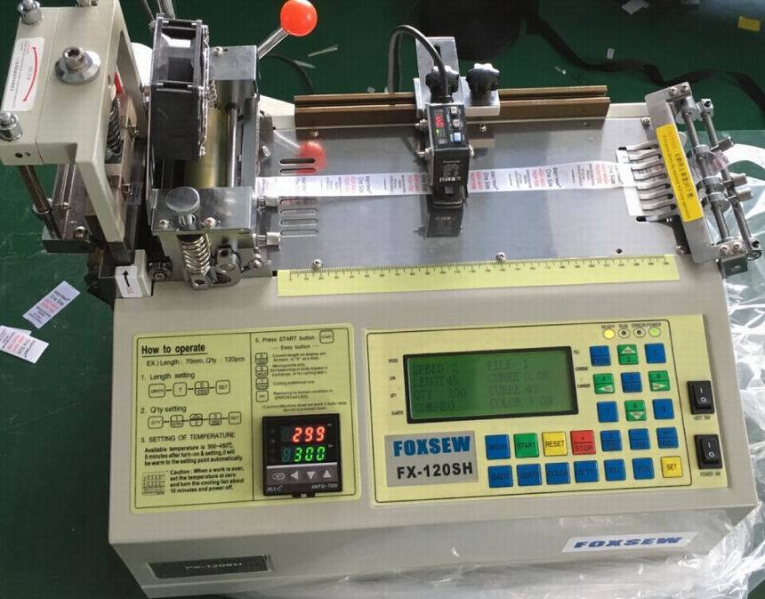 Automatic Care Label Cutting Machine Hot Knife with Sensor