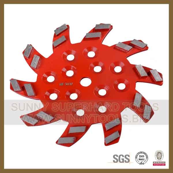 Edco 10 Inch 250mm Concrete Diamond Grinding Disc Plate for Floor Grinder