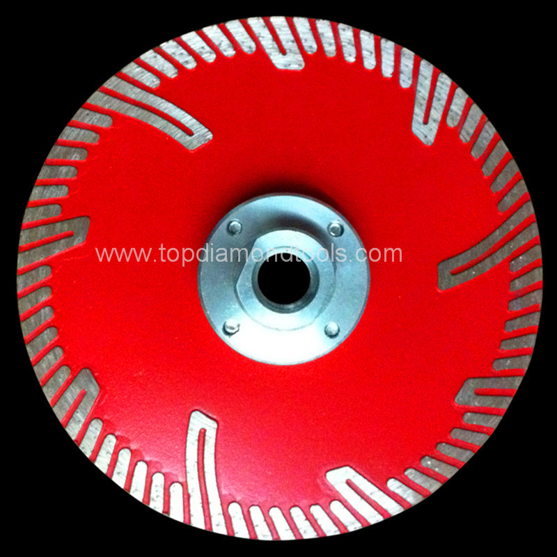Hot Press Diamond Turbo Segmented Saw Blade with Side Protection