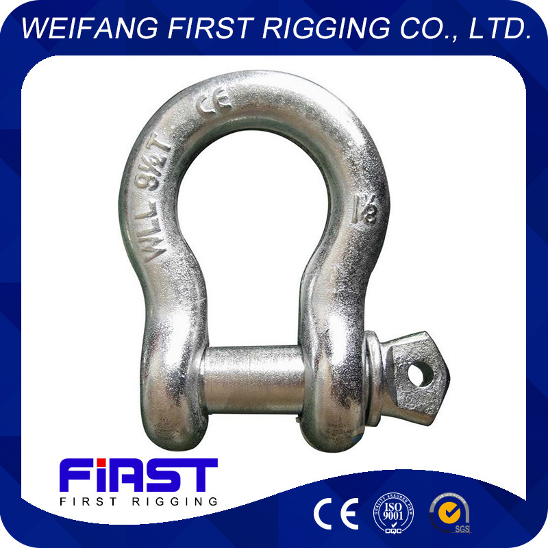U. S. Type Drop Forged Alloy Steel G209/ G210/ G2130/ 2150 Hardware Shackle