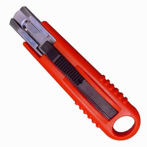 Plastic with Metal Case Auto Retractable Cutter Knives
