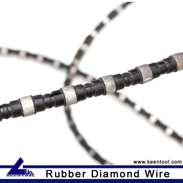 Rubber Diamond Rope for Stone Quarry (GDW-KT-R)