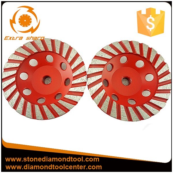 4inch Turbo Grinding Diamond Cup Wheel for Concrete, Marble