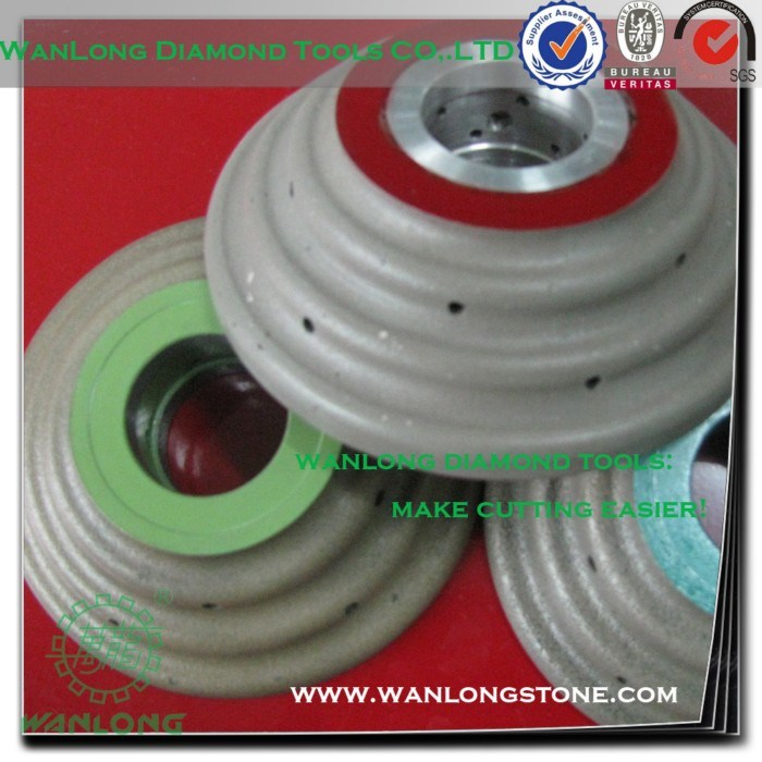 Custom Diamond and Resin CNC Wheel for Stone Grinding and Profiling