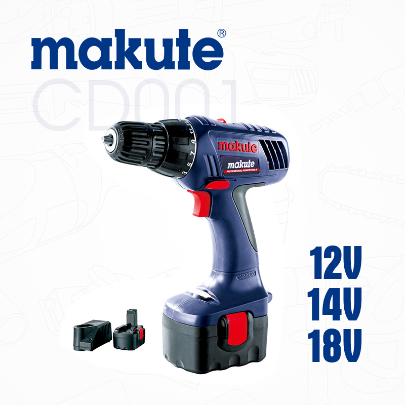 Makute 18V Ni-CD Battery Cordless Drill Driver 10mm Drill (CD001)