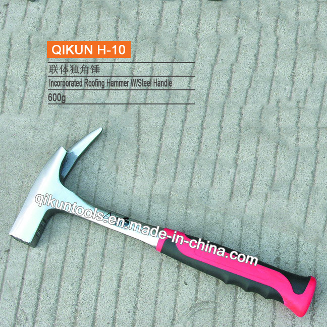 H-10 Construction Hardware Hand Tools Steel Handle One Piece Incorporated Roofing Hammer