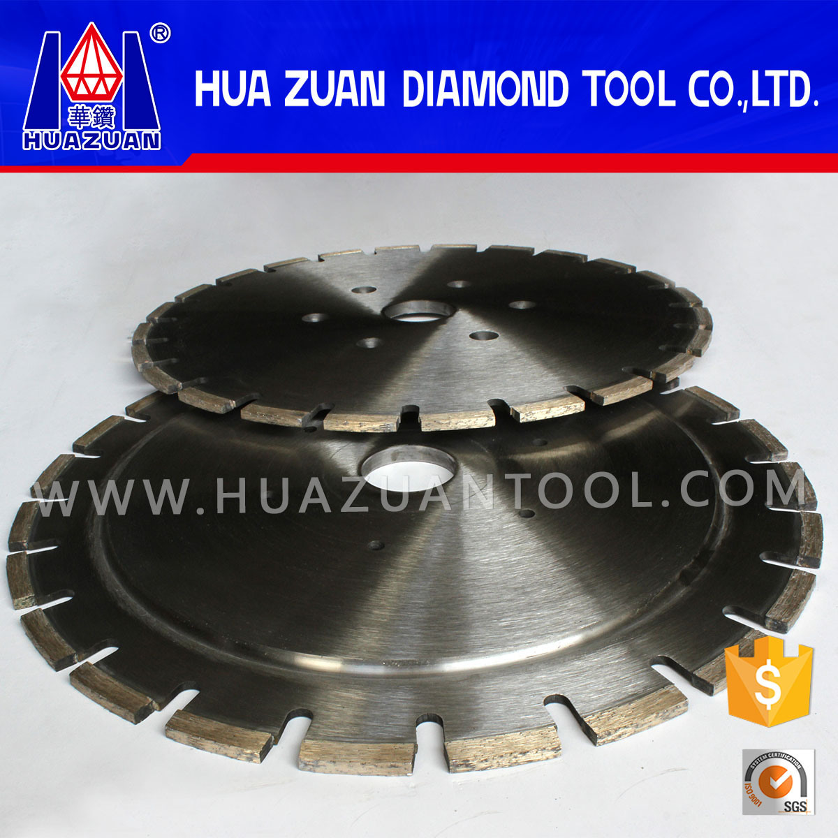 Huazuan Good Quality 400mm Horizontal Cutting Discs for Marble Cutting