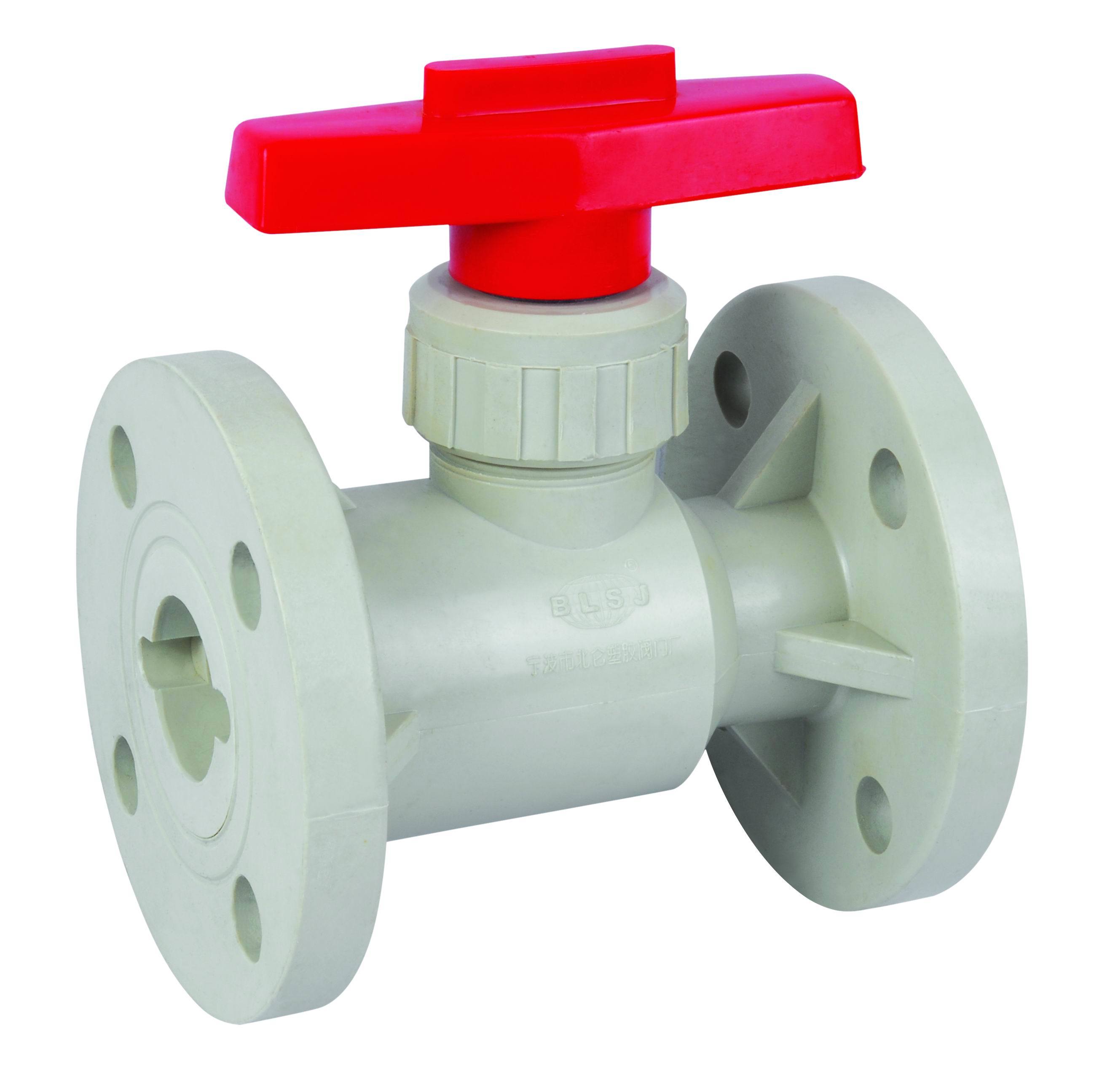 Pph Flange Ball Valve with Good Quality and Cheap Price