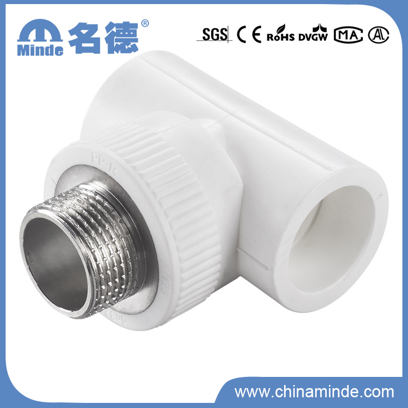 PPR Male Tee Type E Fitting for Building Materials