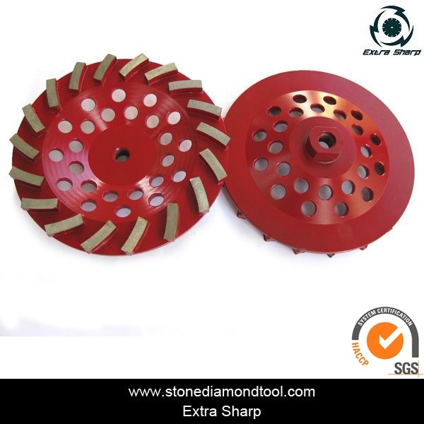 Turbo Wave Cup Grinding Wheel with Thread