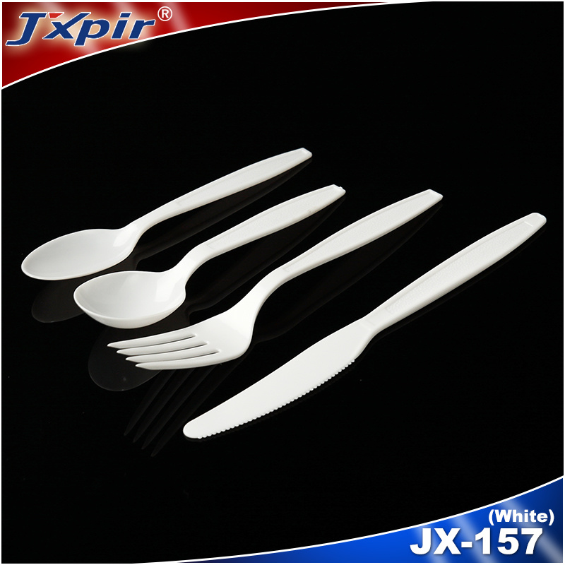 Airline Disposable PS Plastic Cutlery Set Spoon Fork Knife