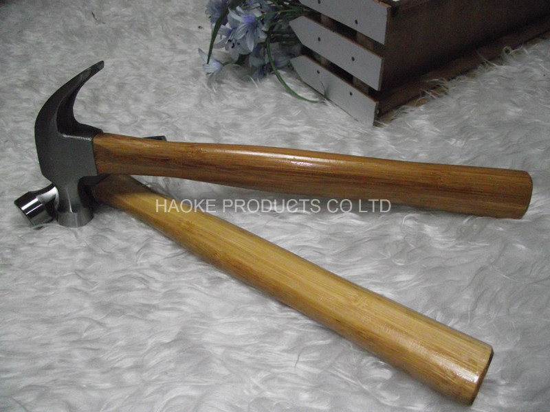 8oz Hand Tools Bamboo Handle Claw Hammer Hkbm-01