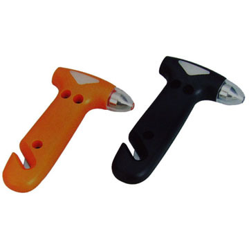 Car Emergency Glass Hammer with Seat Belt Cutter (CC021001)