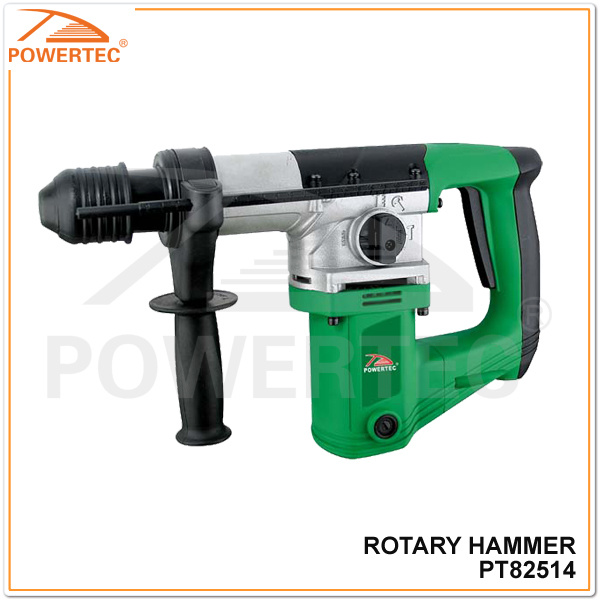Powertec 900W 28mm Electric Rotary Hammer (PT82514)