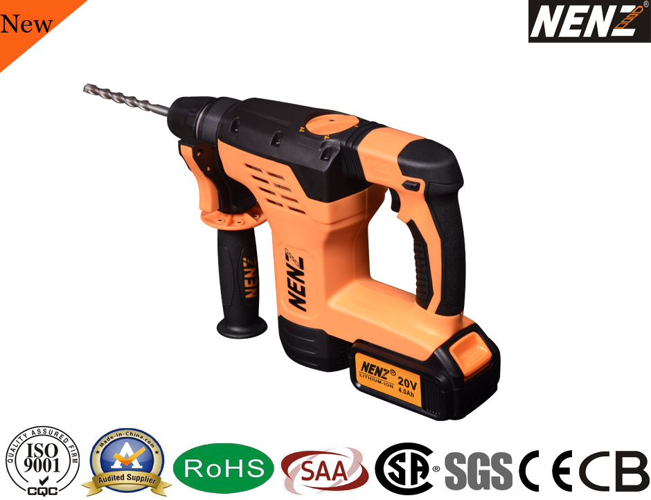 Nenz Cordless Rotary Hammer with 2 Lithium Batteries (NZ80)