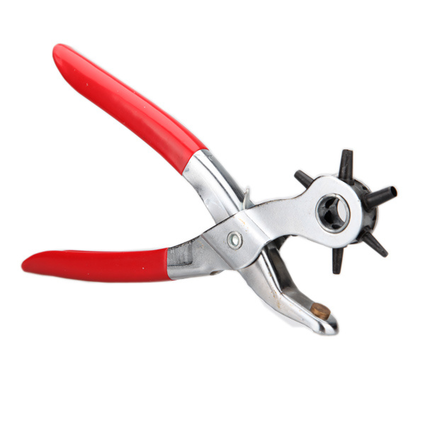Revolving Head Leather Hole Punch Plier Belt with 6 Sizes