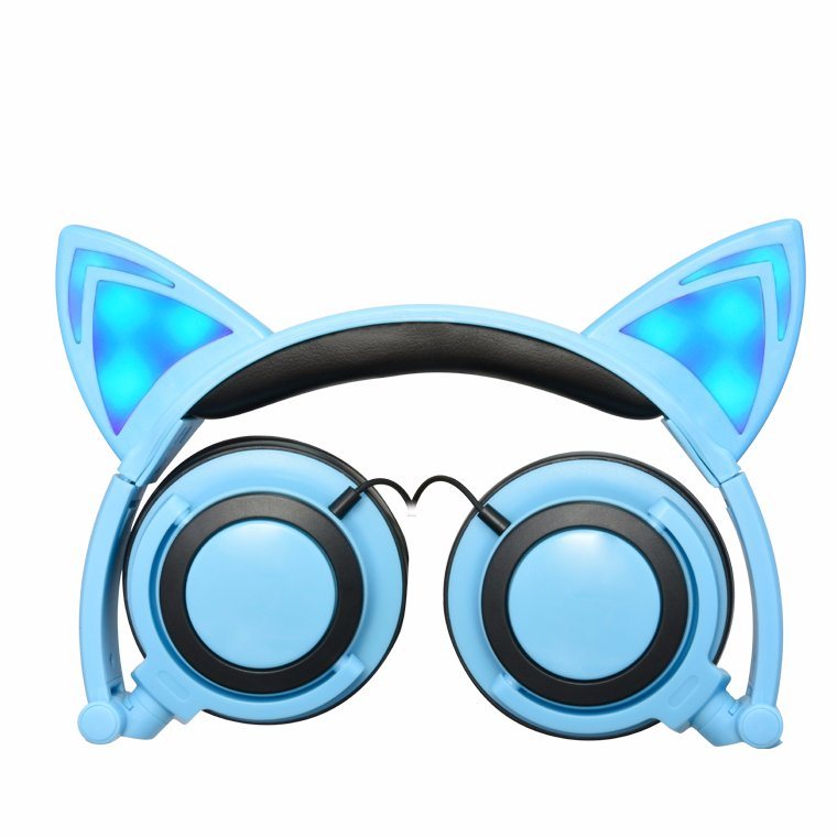Cat Ear Cartoon Foldable Headband Headphone