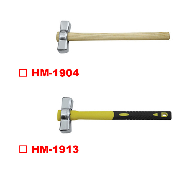 Australian Type Stoning Hammer with Wooden Handle