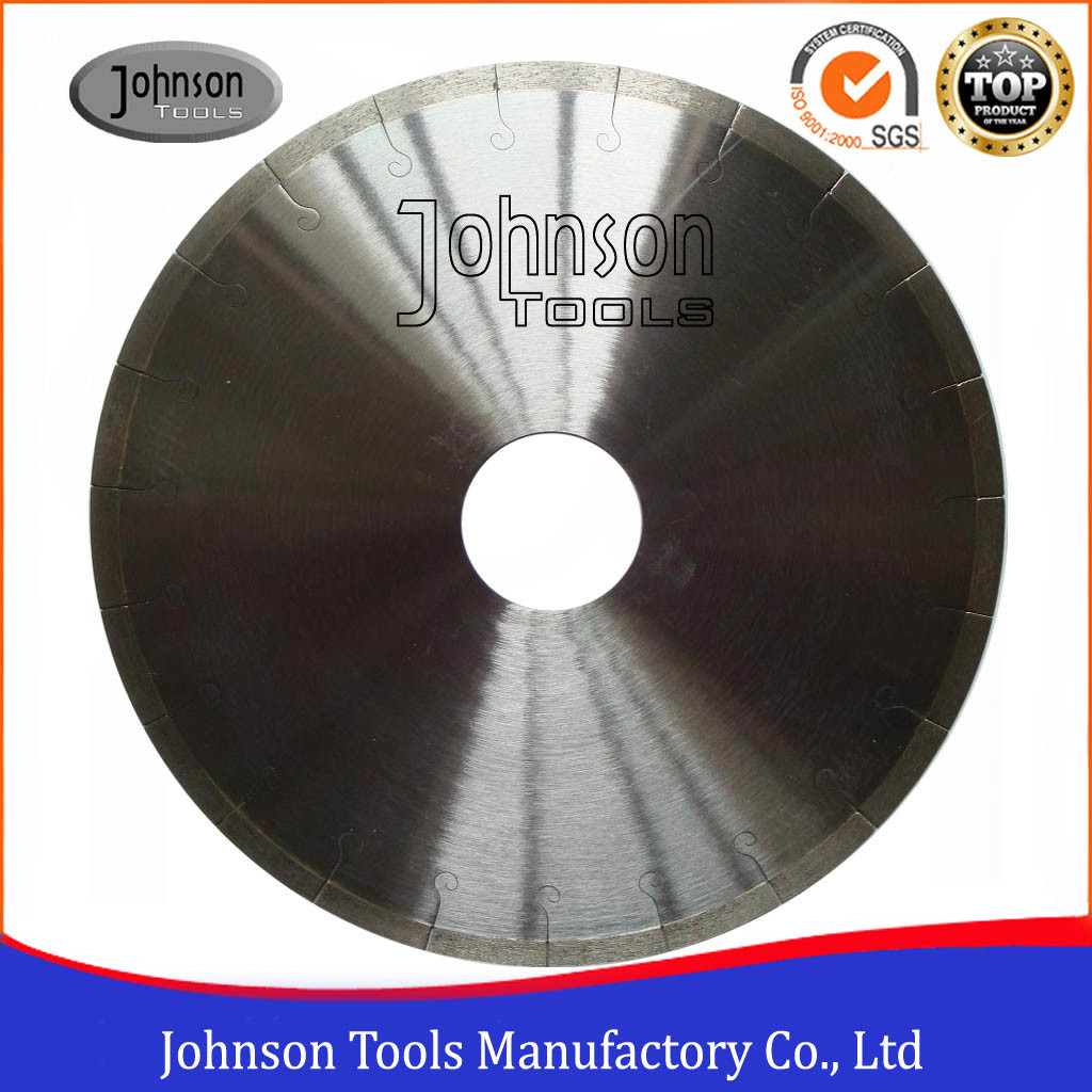 300mm Silver Brazed Continuous Ceramic Tile Saw Blades with J Slot