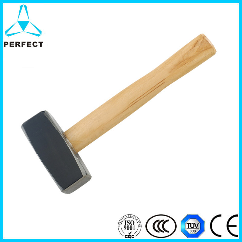 Germany Type Wooden Handle Stone Hammer