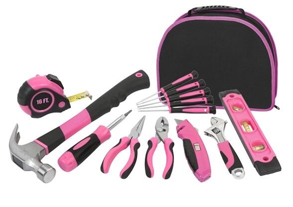 18 PC Hand Tool Family Daily Use Lady Tool Set with Bag