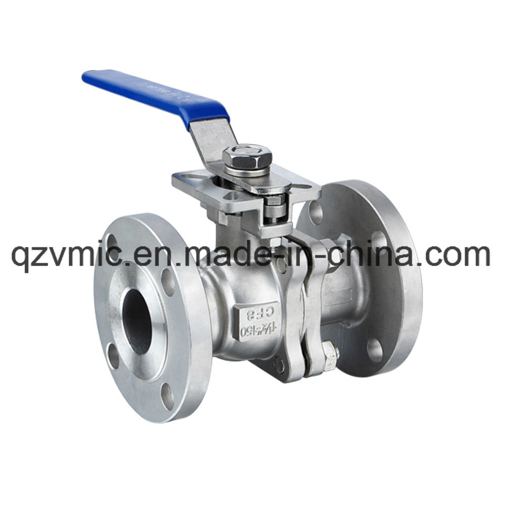 JIS 10K/20K Flange 2PC Two-Piece Full Port Flanged Ball Valve with Direct Mounting Pad Manufacturer Factory