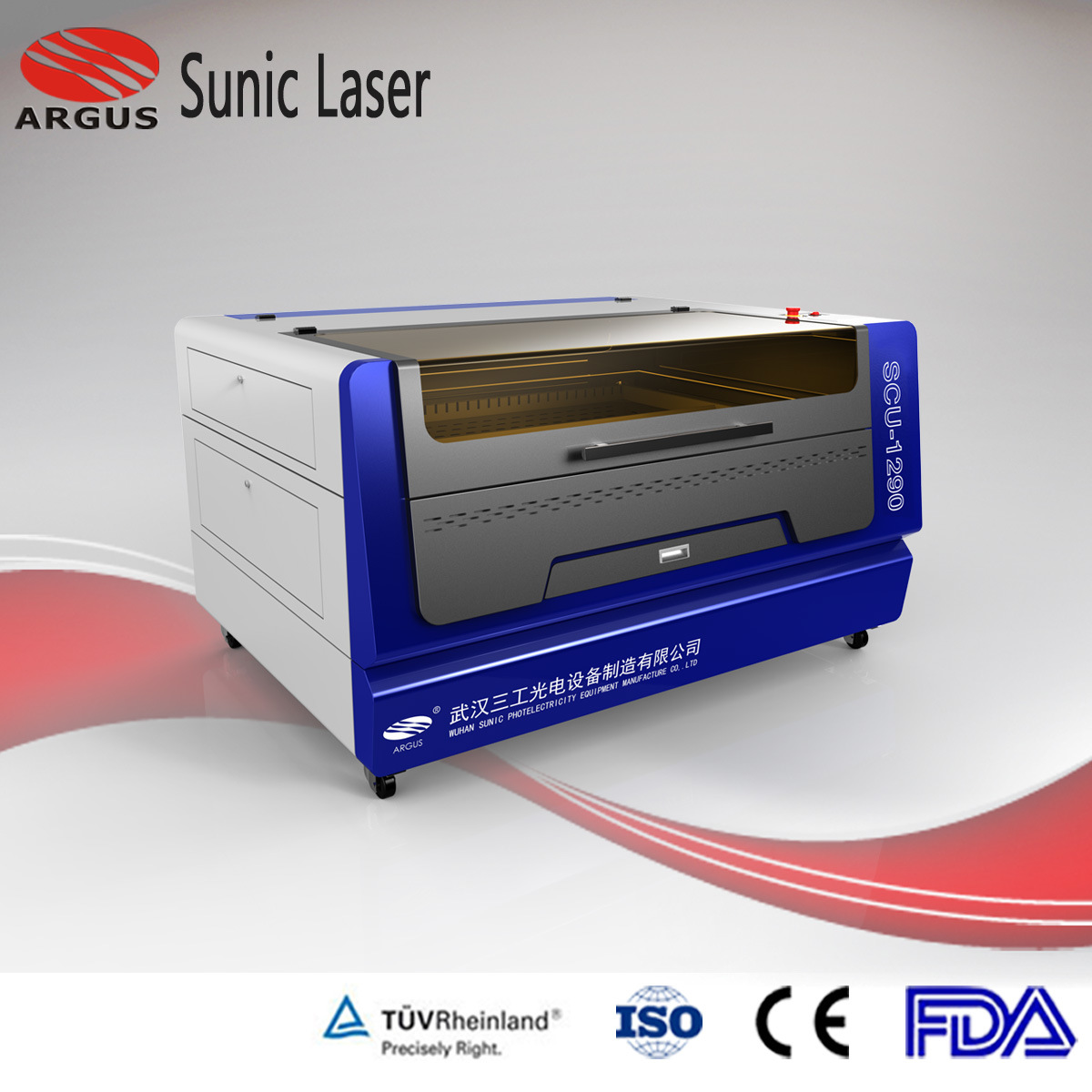 CO2 Laser Cutting Machine for Leather Cloth Wood Acrylic ABS Paper Cutter