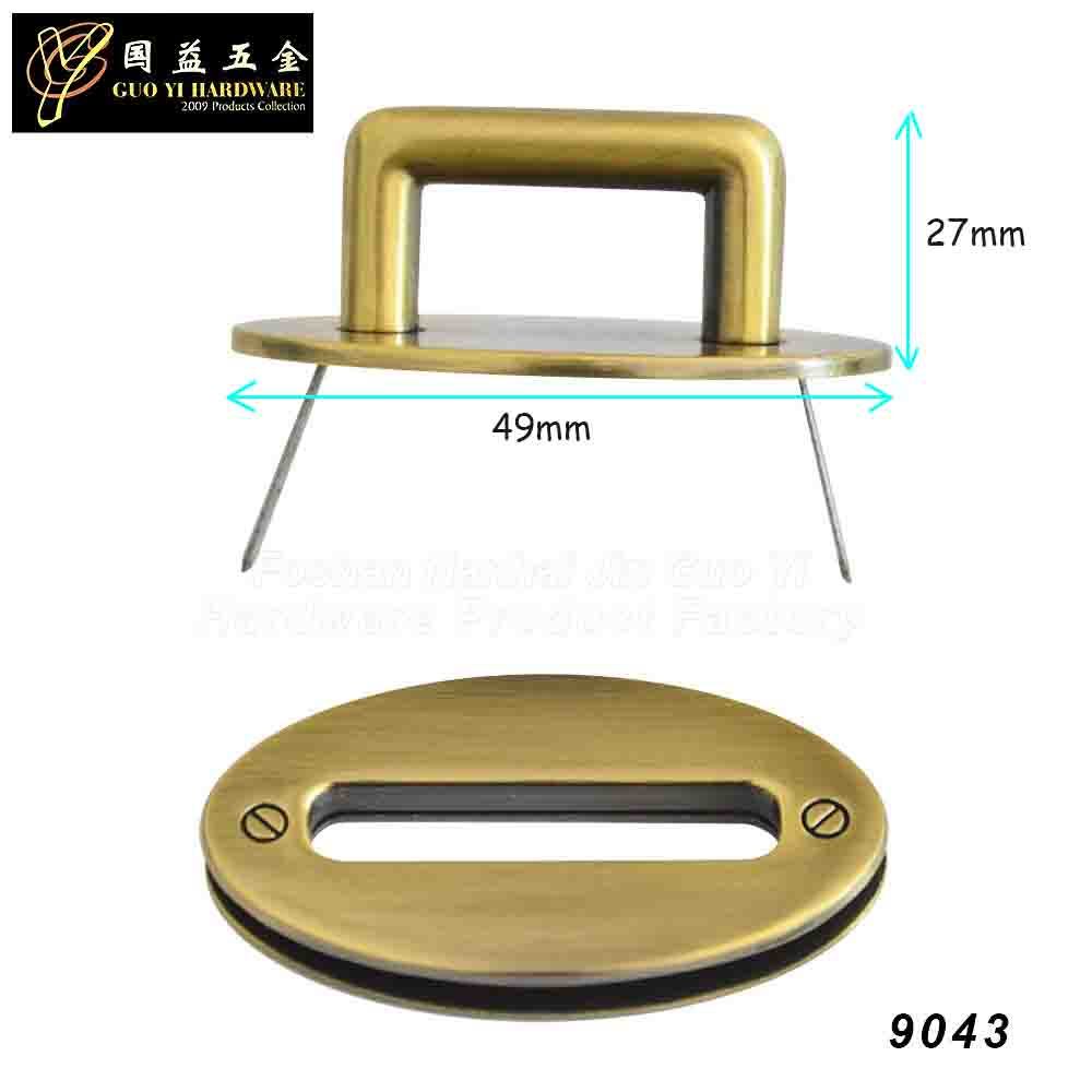 Fashion Bag Asseccory Bag Lock Light Gold Color Bag Lock Hardware (9043)