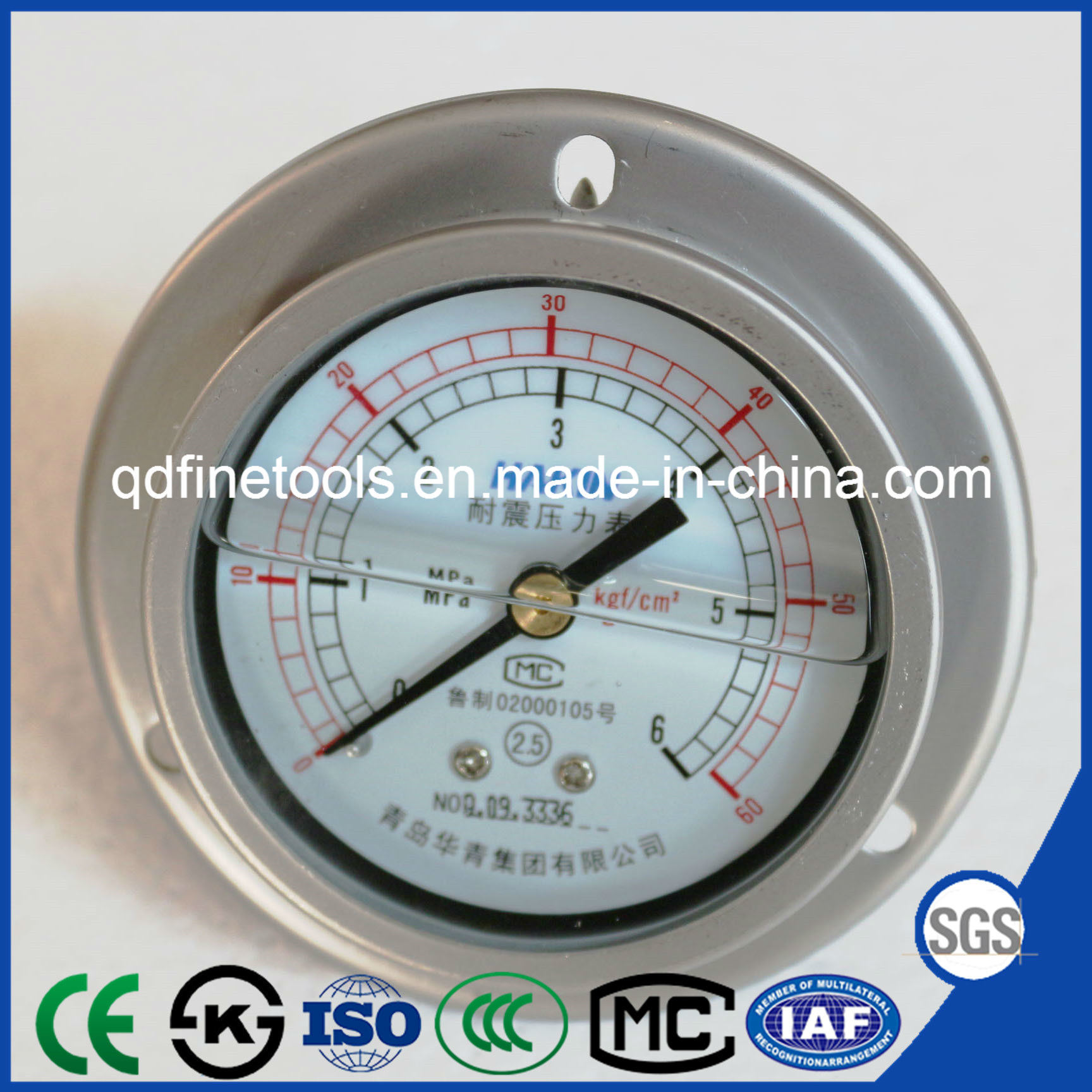 Ybn-150 Hot Sale Seismic Precision Pressure Gauge with High Quality