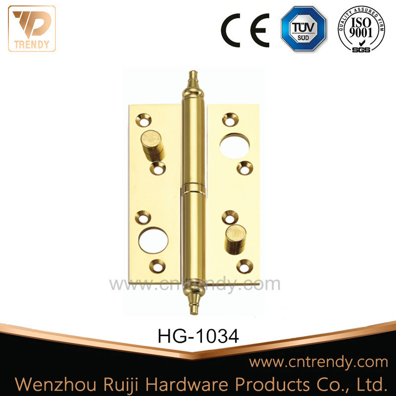 Door Hardware Removable Flat Brass Security Lock Hinge (HG-1034)
