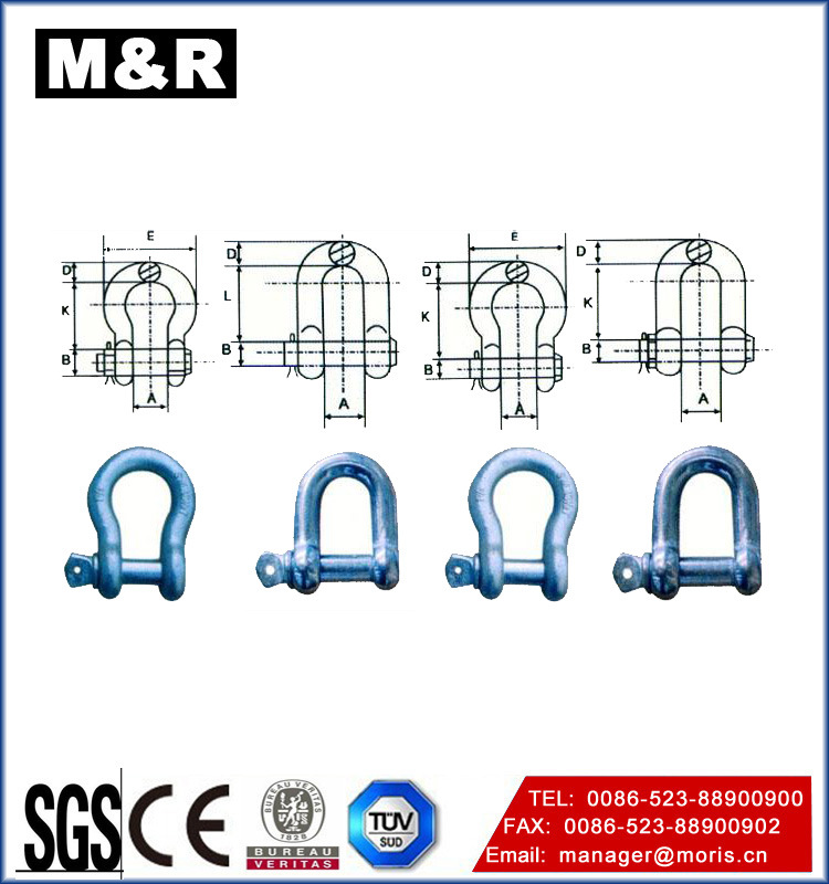 Screw Pin Chain Shackle, Hardware Lifting Shackle