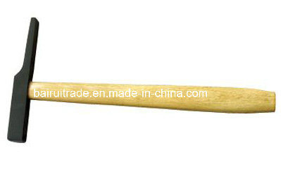 French Type Electrician Hammer with Wooden Handle
