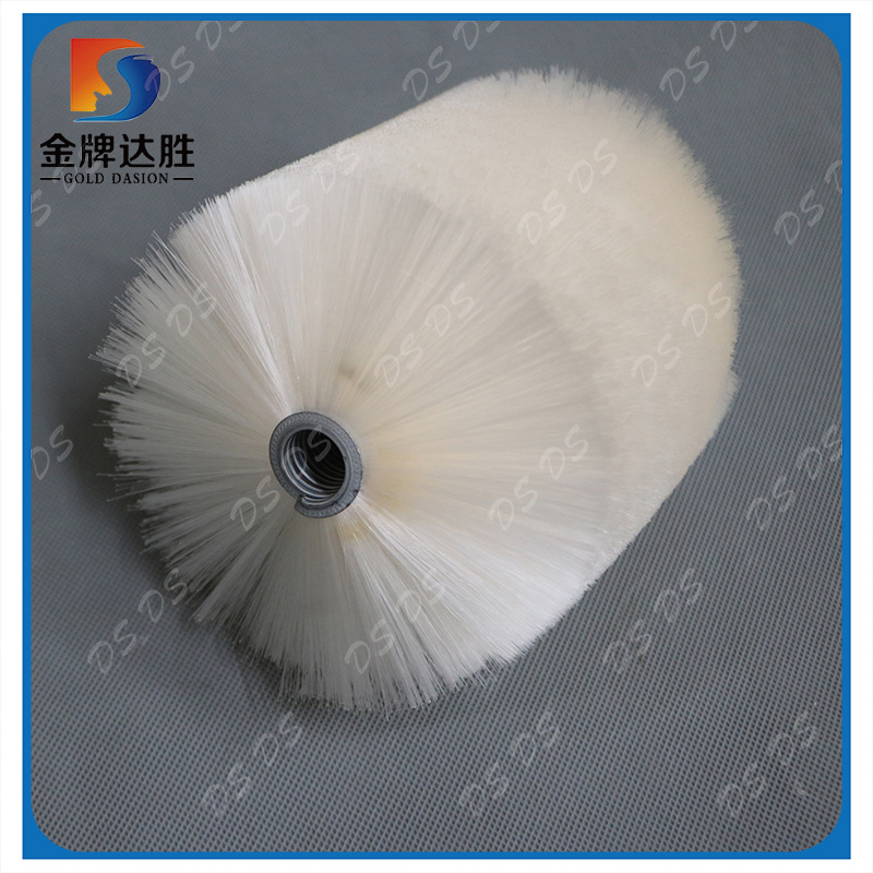 White Nylon Filament Roller Spiral Brush Manufacturer