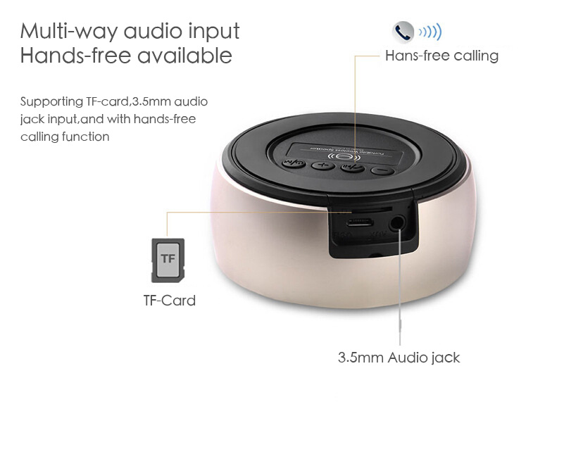 Excellent Tone Quality Metal Mini Bluetooth Speaker