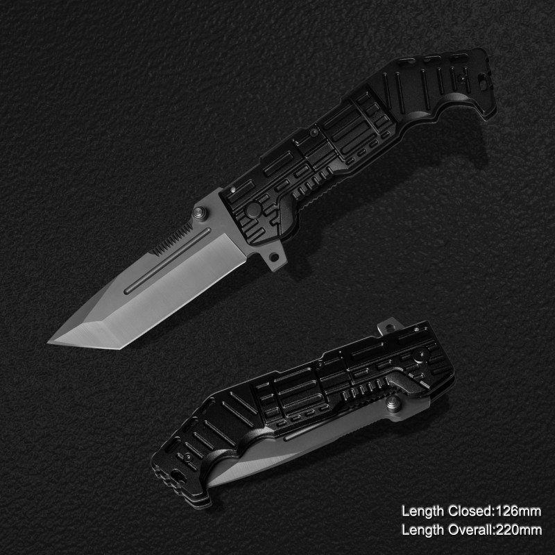 Folding Knife with Anodized Aluminum Handle (#3791-717)
