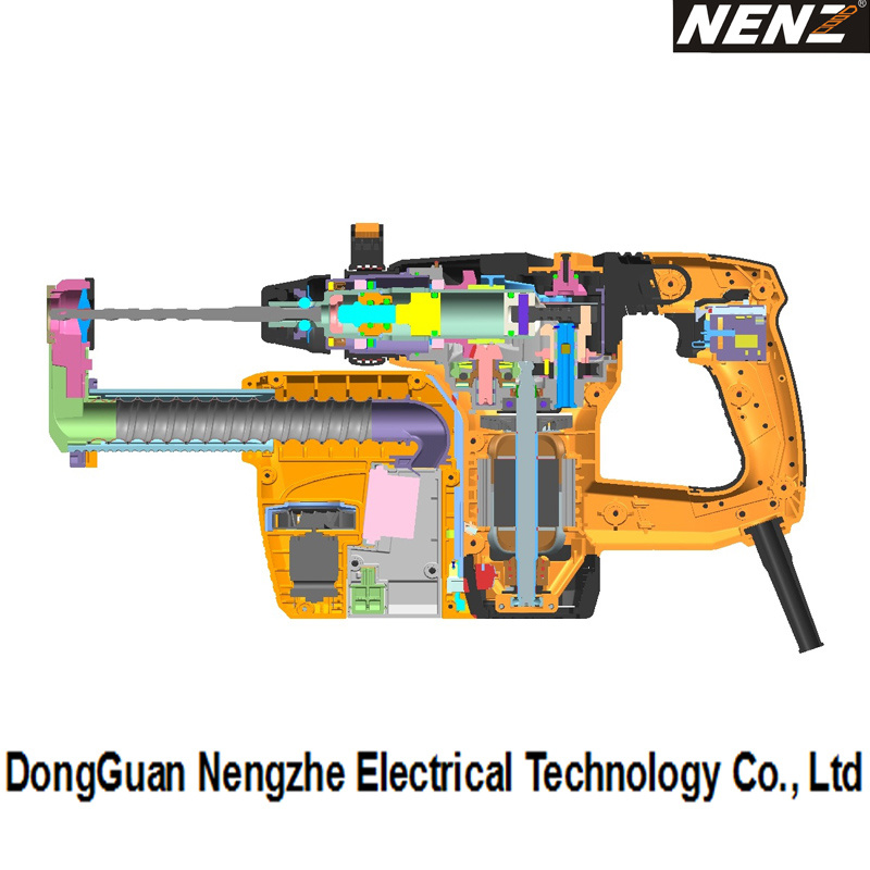 Professional Heavy Duty Rotary Hammer with Dust Extractor (NZ30-01)