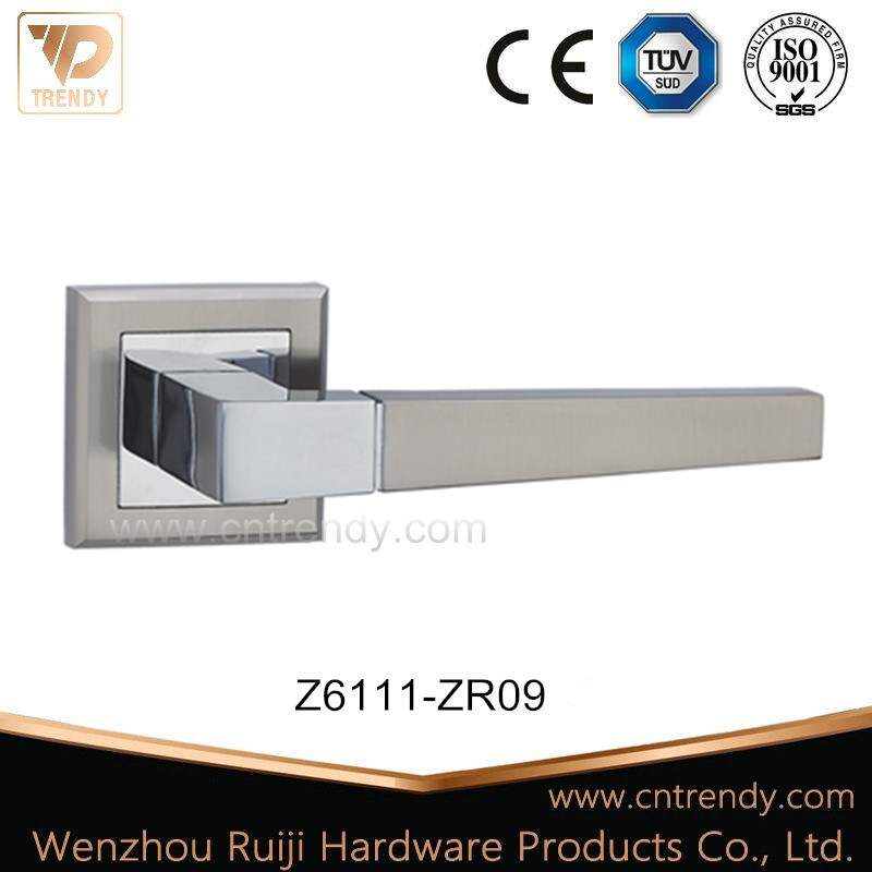 European Classic Style Square Tubular Door Lever Handle (Z6111-ZR09)