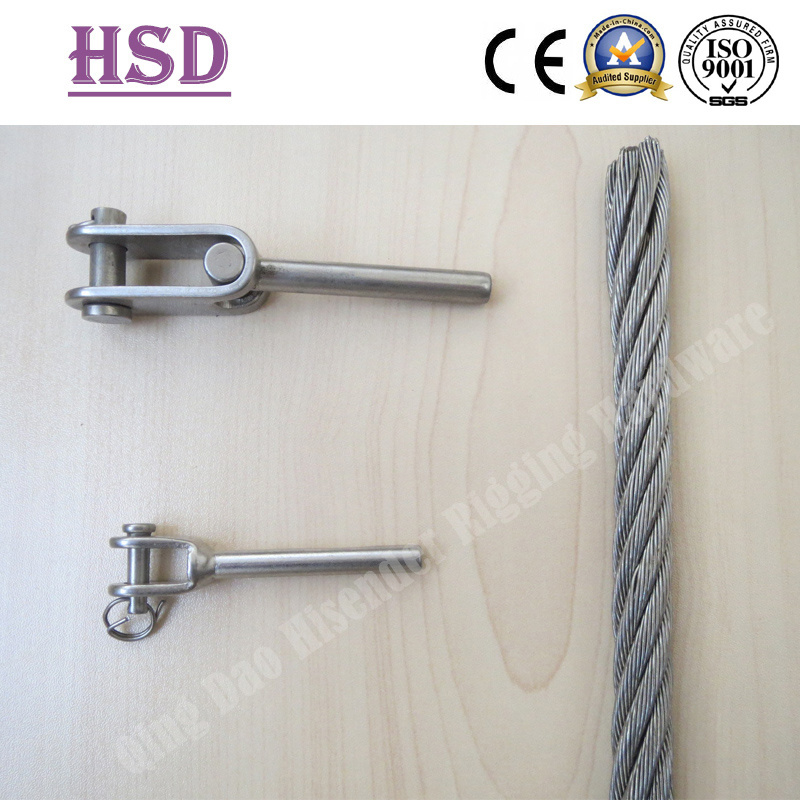 Swage Jaw, Stainless Steel Wire Rope. Fastener, Clable, Rigging Hardware, Marin Hardware