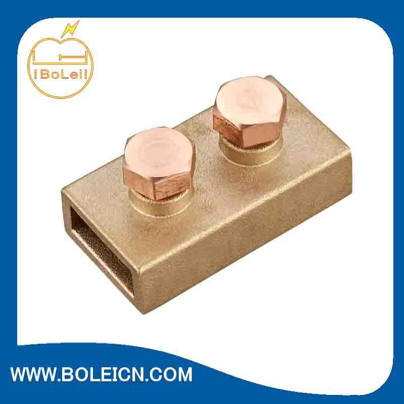 Earth Ground Brass Oblong Test Clamp for Tape Conductor