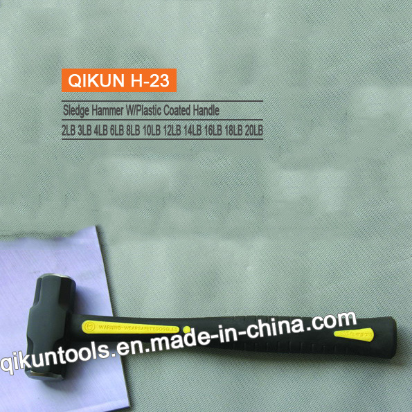 H-23 Construction Hardware Hand Tools Plastic Coated Handle Sledge Hammer