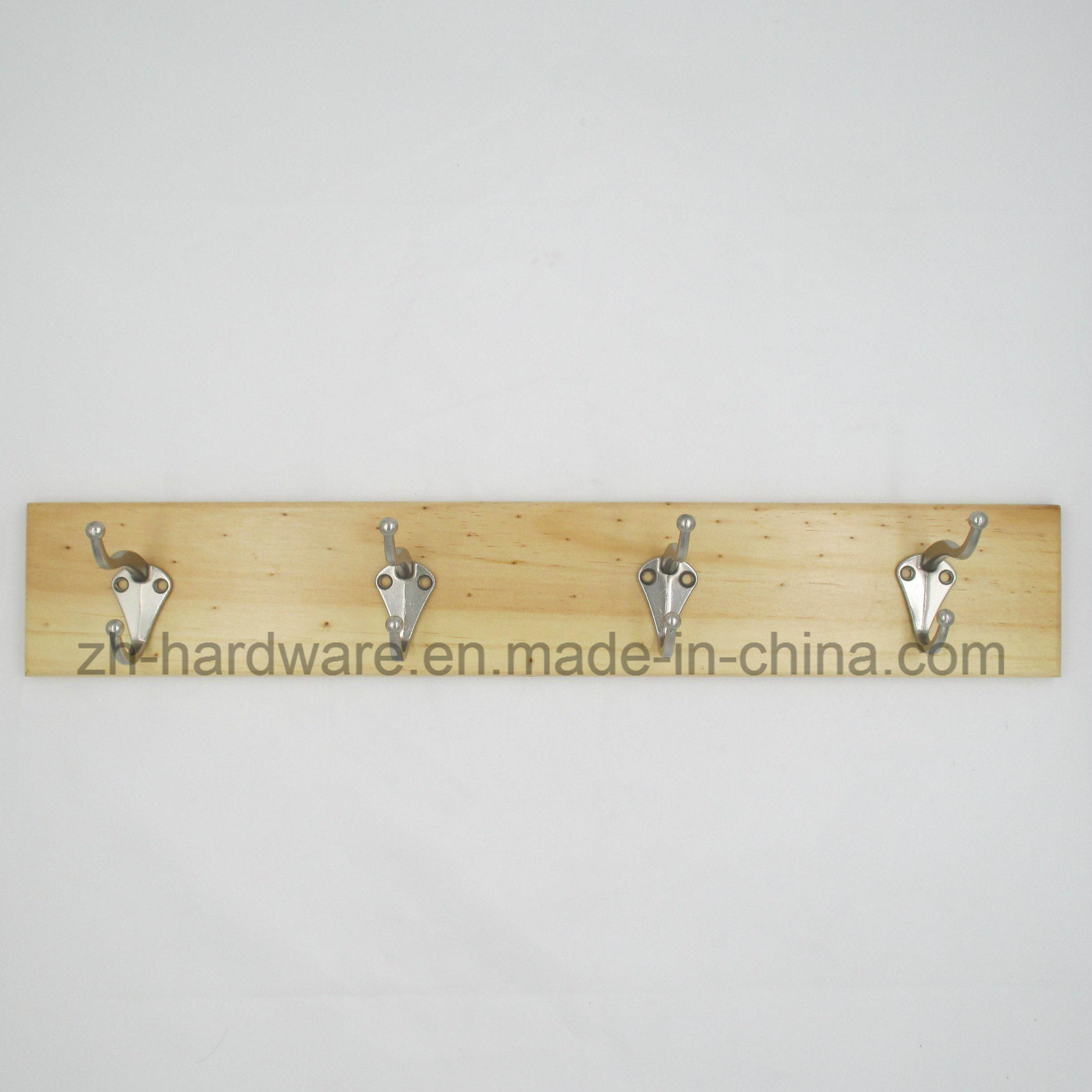 High-Grade Beautiful Clothes Hook Wooden & Metal Board Hook (ZH-7017B)